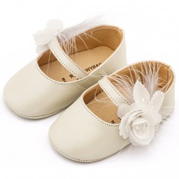 Babywalker Βαπτιστικές Μπαλαρίνες Εκρού MI.1664